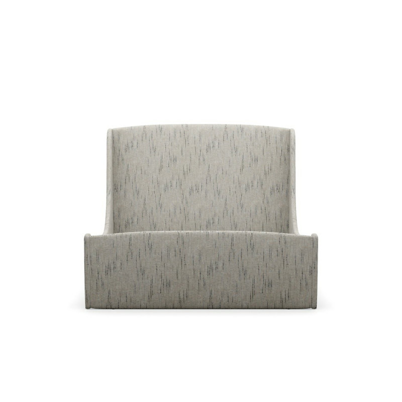 Swan Upholstered King Bed, Block 654212, Queen