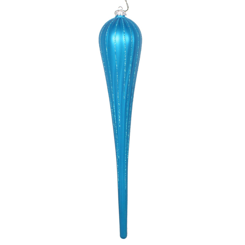 Ornement de Noël à paillettes, Turquoise