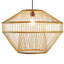 Luminaire suspendu moderne en bambou naturel pour hall d'entrée et salon