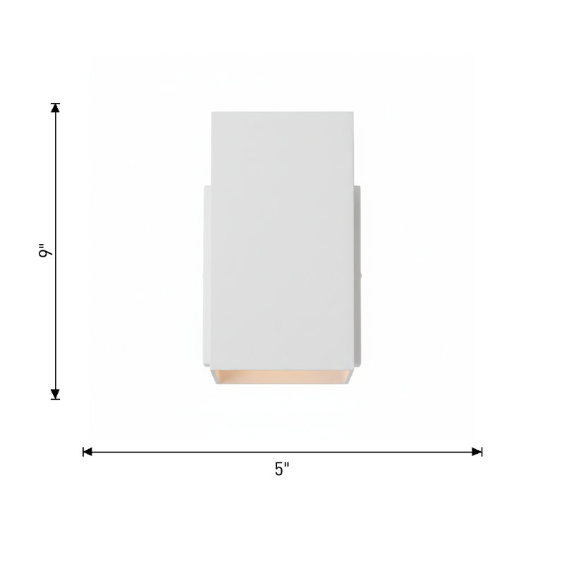 Pohl One Light Wall Lantern, 9" H x 5" W x 7.75" D