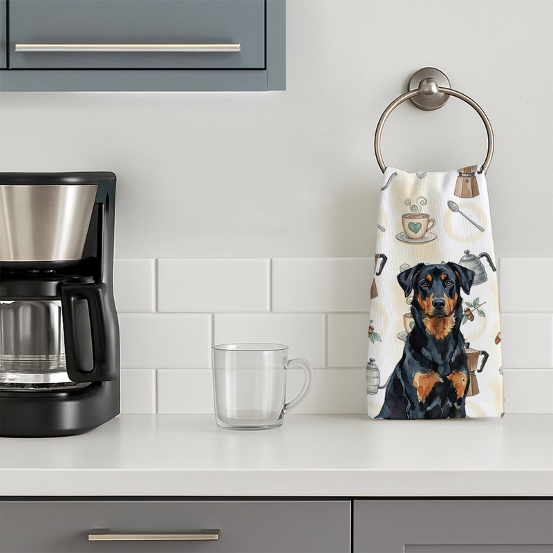 Beauceron Coffee Bar Kitchen Towel, Beauceron