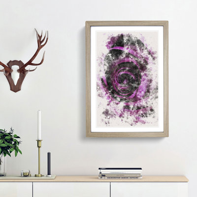 Striking Purple Rose - Picture Frame Graphic Art Print