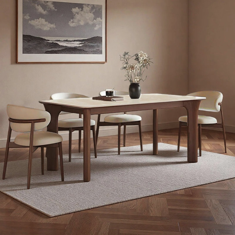 Table de salle à manger French French, H 29,53 po x L 55,12 po x l 31,5 po