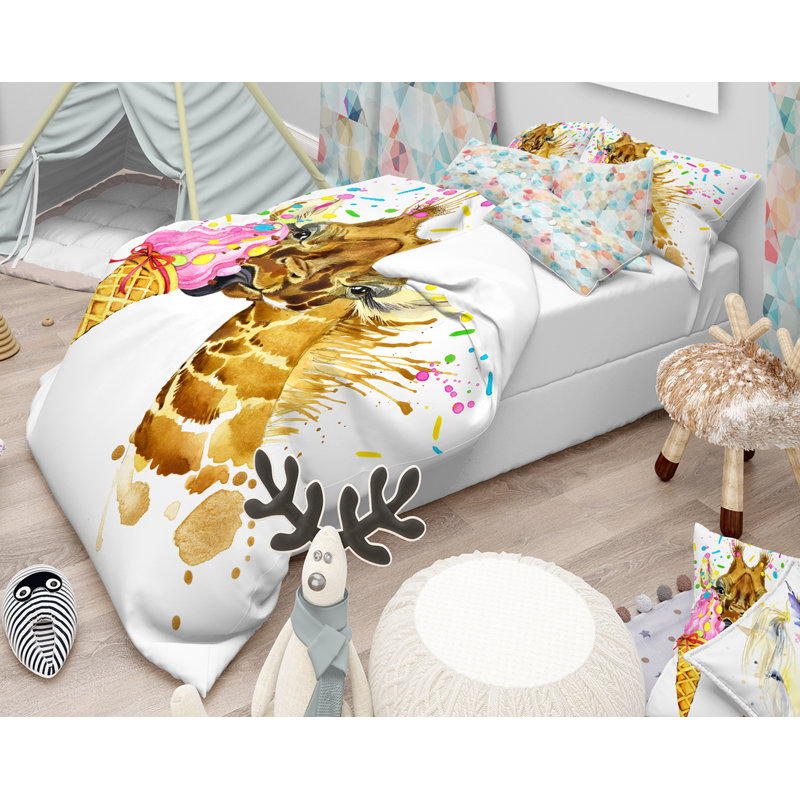 Ensemble de housse de couette tropical, Housse de couette double / grand + 2 taies
