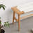 Solid Oak Wood Bench With Woven Seat-1116266774-1108386012