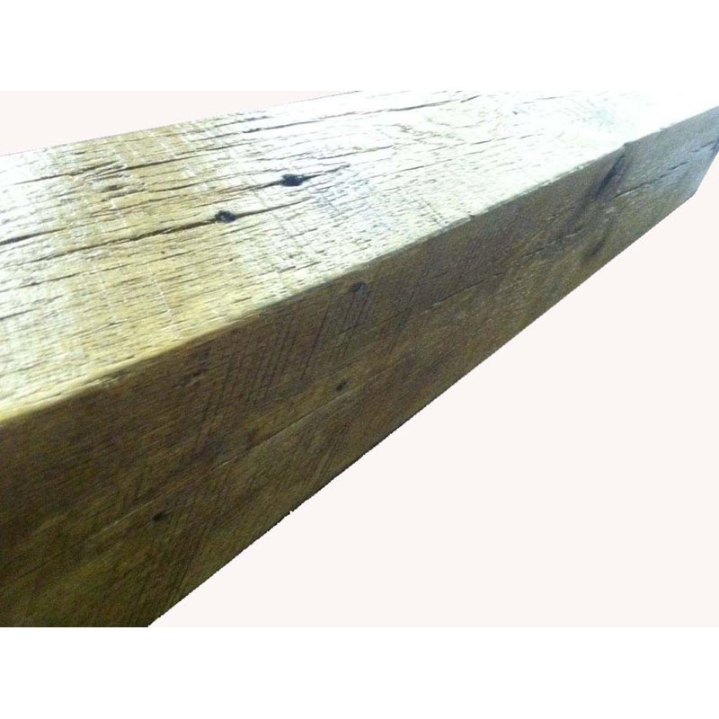 Authentic Reclaimed Barn Beam Fireplace Mantel 6"H x 8"D, 48"