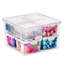 Sorbus Storage Set with Secure Lids - Clear Stackable Plastic Bins - 12 Pack-1154991969