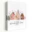 Wonderful Time Christmas Village Abstract Contemporary Christmas Tree Winter Architecture Wall Art Print by Mathieu - Wrapped Canvas Print-178727649
