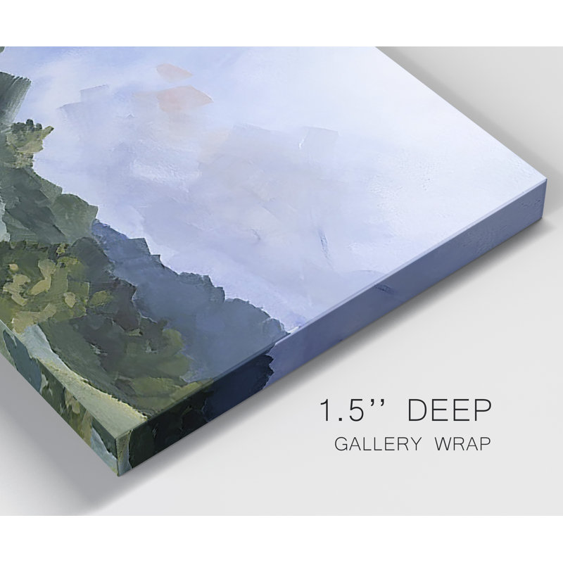 «Layered Horizon II», encadré sur toile, 3 pièces, H 36 po x l 72 po x P 2 po