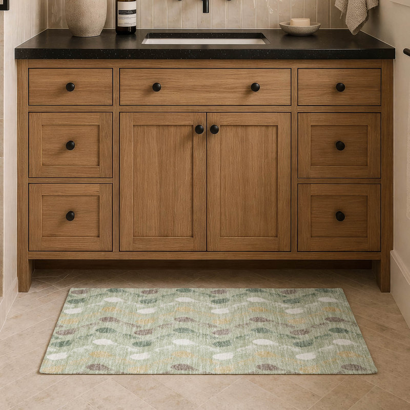 Machine Washable Indoor/Outdoor Chantille ACN2900 Geometric Rug, 1'8" x 2'6", Celery