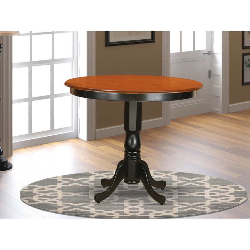 Smithson Round Solid Wood Dining Table, Oak, 42" L x 42" W