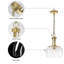 Luminaire suspendu en verre transparent Aliette -719109124