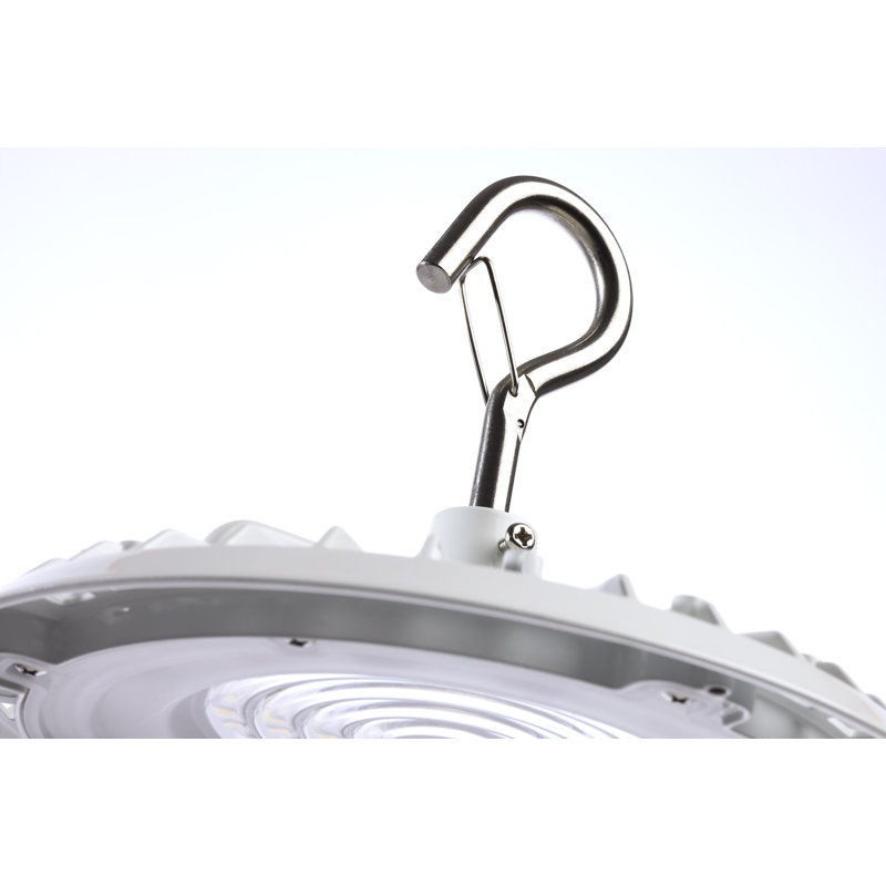 60W 5000K Circular Shop Light with Plug, White