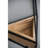 Three - Piece Of Geometric Black Wall Planters With Fir Wood , Ideal For Interior Decorative Features, Sizes: L 9.8X9.8X16.5 M 8.3X8.3X15.4 S 7.1X7.1X13.4 Inches 3 Elements, Decorating, Dimensions: