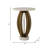 White Marble & Gold Metal Accent Table - 25" Round Modern Glam Side Table for Living Room or Bedroom
