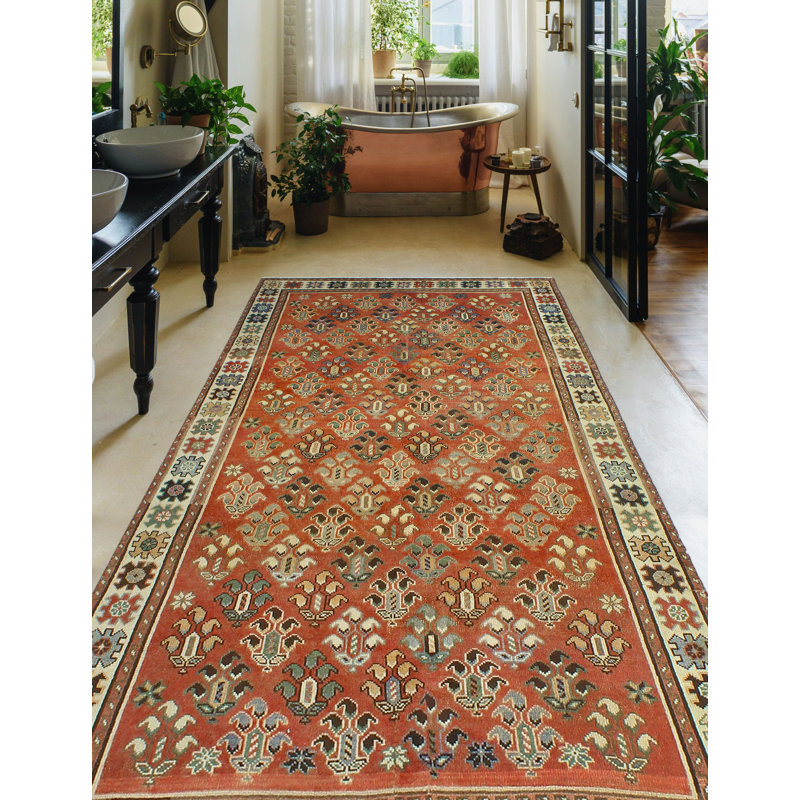 Fine Vintage Shahzada Rust Runner
