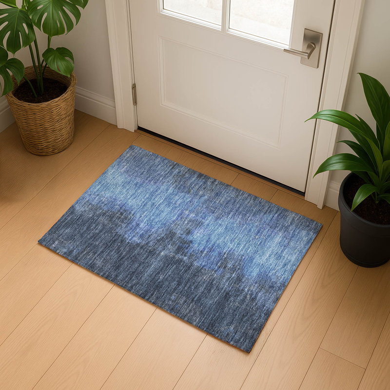 Premium Machine Washable Bucz AMF1742 Modern Rug, Rectangle 1'8" x 2'6"