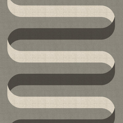 Folding Ribbon - Smoky Umber Wallpaper