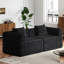 Convertible Sofa Bed With Side Storage Pockets And Cushions, Ideal For Living Rooms, Bedrooms And Studies, Comfortable And Foldable-1249266091