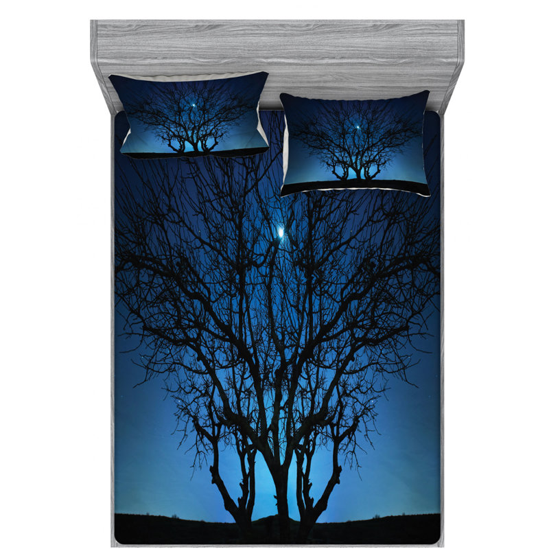 Microfiber Sheet Set, Queen Sheet Set with Fitted Sheet