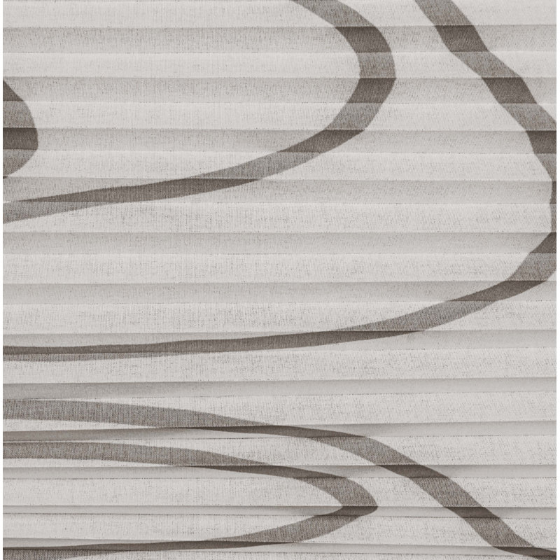 Life Klemmfix Room Darkening Pleated Blind, 210 cm L x 80 cm W, White/Taupe