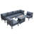 6 - Person Modular Patio Conversation Sets with Cushions-70965498