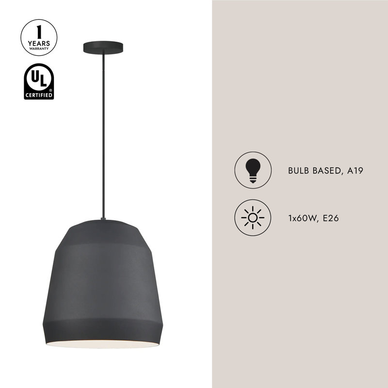 Sedona 1 - Light Pendant, Black, 22" H x 22" W x 22" D