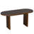 6-Piece Oval Dining Table Set with a Bench and 4 Rattan-back Chairs-1098310503