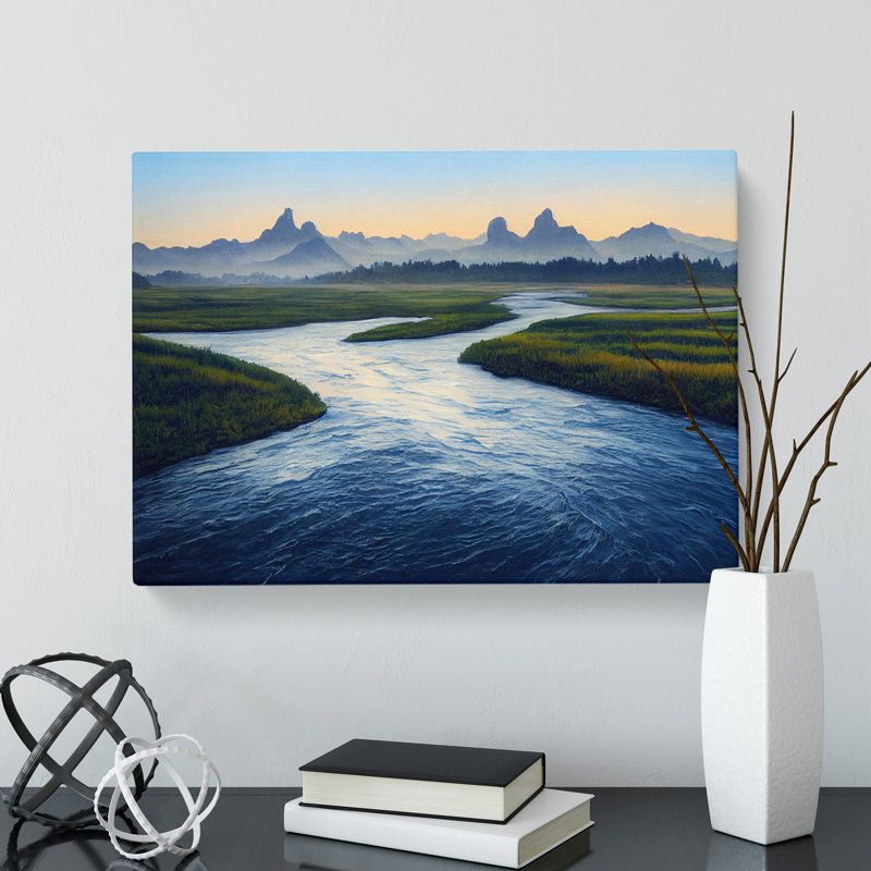 Mountain River Vol.4 - Wrapped Canvas, 50cm H x 76cm W x 3cm D