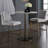 Place Round Marble Top Metal Base Dining Table