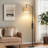 Y-Shaped Bohemian Floor Lamp with Remote & App Control, Smart Dimmable Lighting