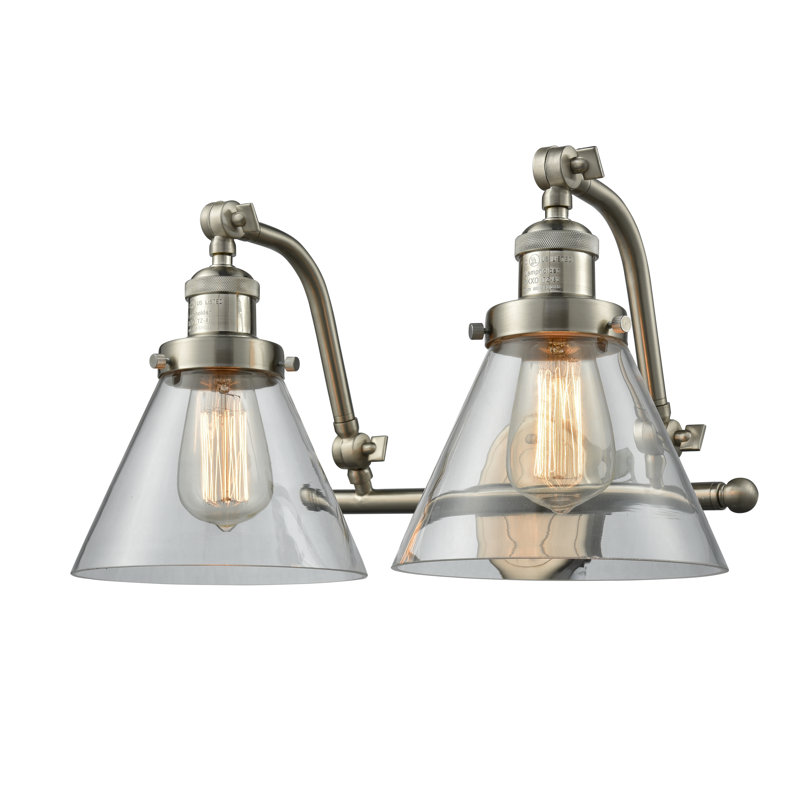 Seaham 2 - Light Dimmable Vanity Light, Brushed Satin Nickel