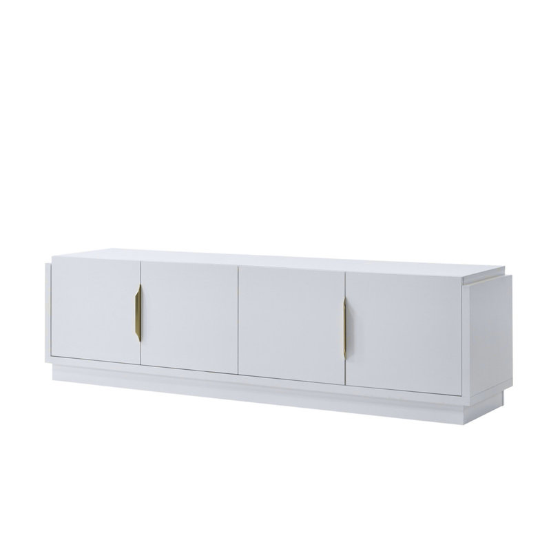 Palmer 70"W White 4-Door TV Stand