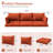 Outdoor 4" Thick Replacement Cushion Set Seat/Back Cushion (Set Of 3 Seats , 3 Backs , 2 Short Backs)-1764780910
