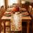 Fall Table Runner 13×90 in with Fall Decor Pumpkin, Sunflower&Leaf-135832538