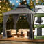 8 pi L 8 pi. D Pavillon de jardin avec double toit