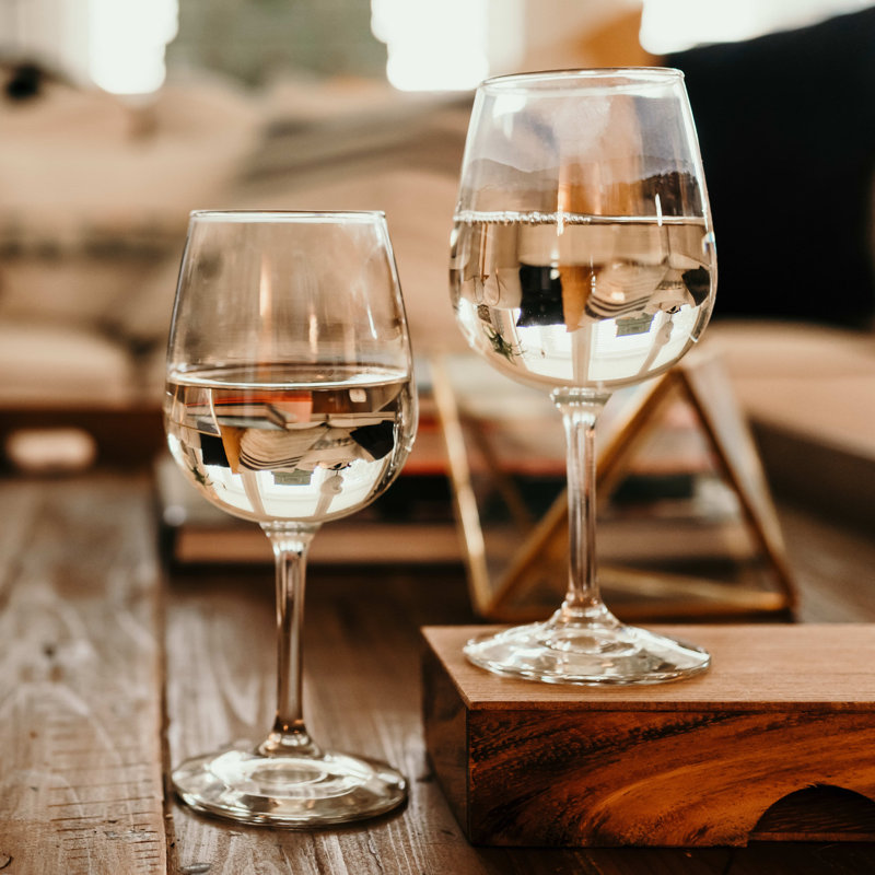 Libbey 12.75 Oz Clear Glass Stemmed Wine Glasses Set of 12