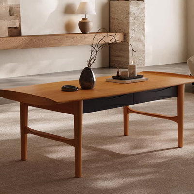 Table basse en bois massif au design simple