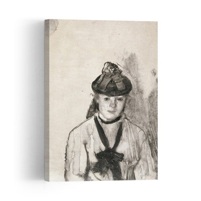 Portrait Of Ellen Andrée, C.1876 Impressionist Abstract Contemporary Portrait Wall Art Print - Print