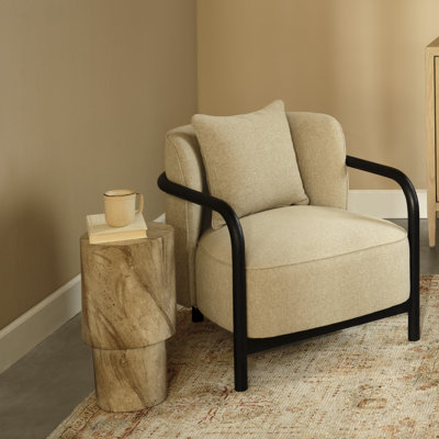 Table d'appoint St. Germain, beige marbré