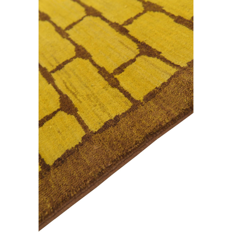 Tapis jaune 5 x 8 Crean