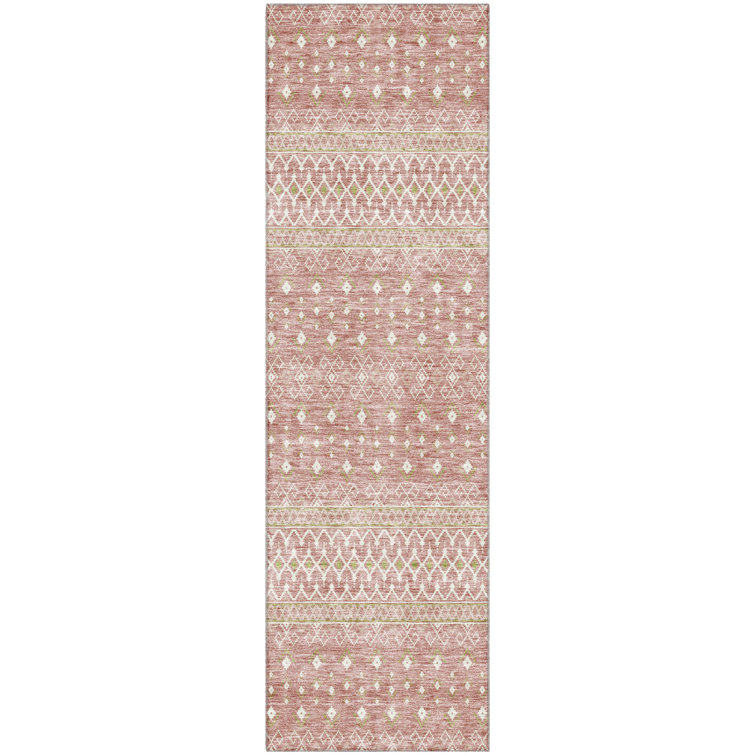 Premium Machine Washable Prisco Blush Rug
