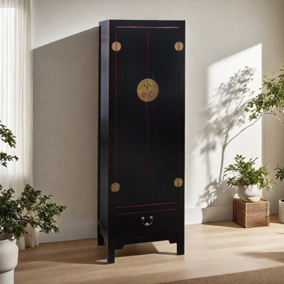 Chinese style retro simple bedroom wardrobe by Parttlion