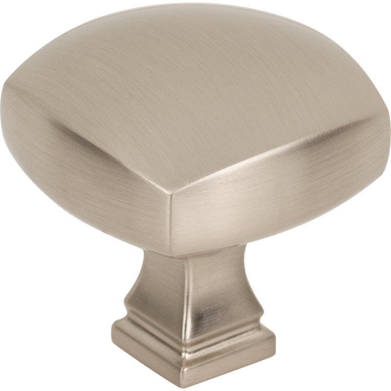 Audrey Square Knob, Satin Nickel