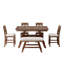 Ensemble de table de salle à manger avec rangement en bois (doit inclure à la fois la table et la chaise), Rustic Home