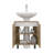 Marlo Under Sink Cabinet With Two Doors And Interior Storage Shelves, Cut-Out Back, 22” Wide Freestanding, Modern Bathroom Storage-285084002