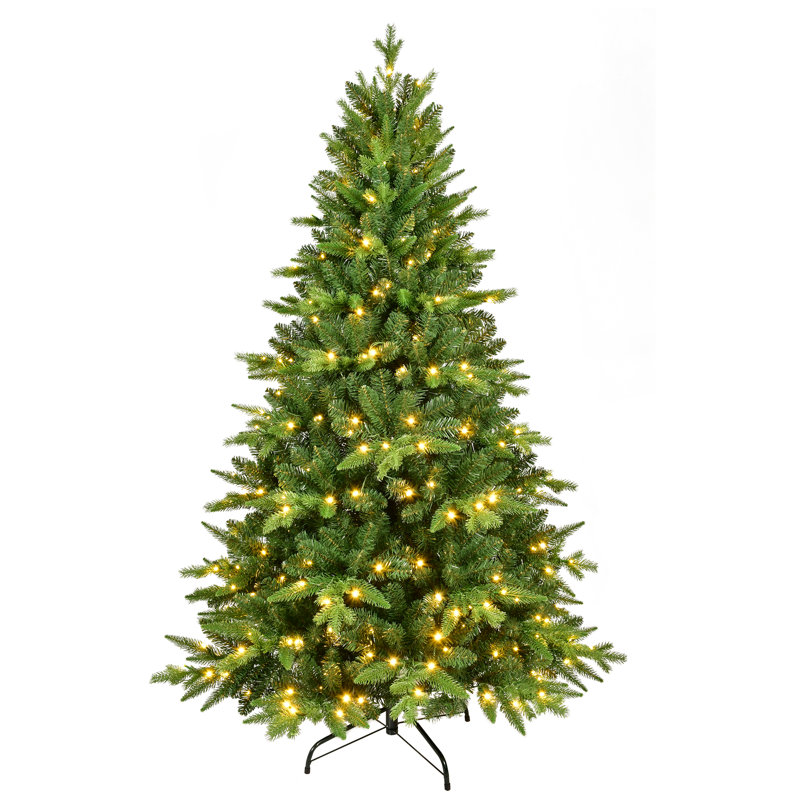 Arbre de Noël artificiel vert pré-éclairé, 9'