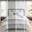 Édredon en coton très grand - gris / blanc pour la chaleur de la chambre 100% gris et blanc-121232919