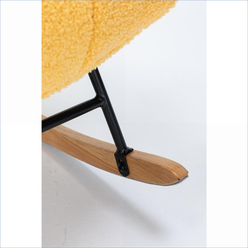 Fauteuil oscillant oscillant à haut dossier Teddy