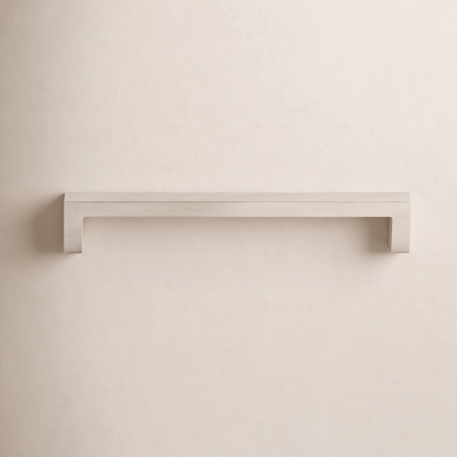 Square Bar Cabinet Pull, Brushed Satin Nickel, 6 5/16" Center to Center